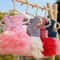 Striped Mesh Pet Princess Dress 0