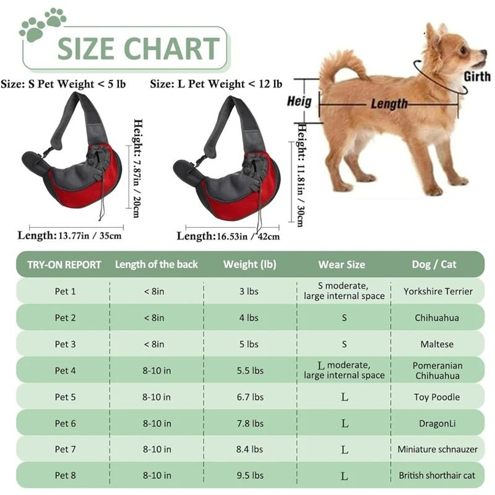 HandsFree Mesh Sling Pet Carrier 4