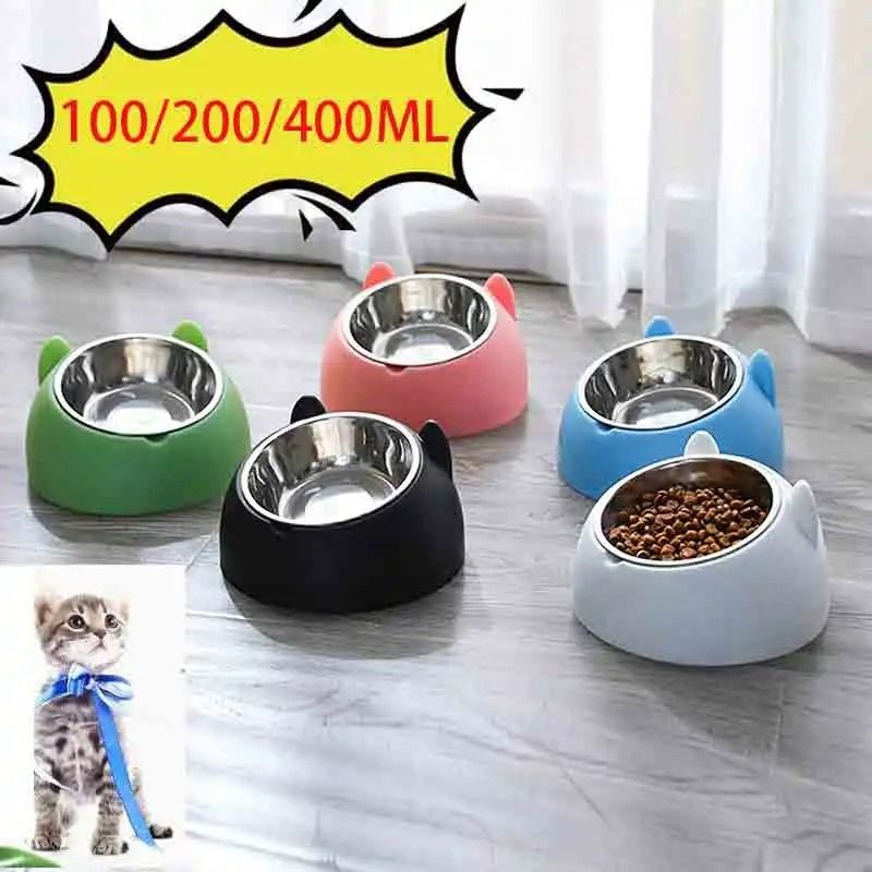 15Degree Tilted Stainless Steel Cat Bowl 0
