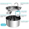 Stainless Steel Automatic Mute Pet Fountain 5