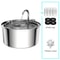 Stainless Steel Automatic Mute Pet Fountain 9