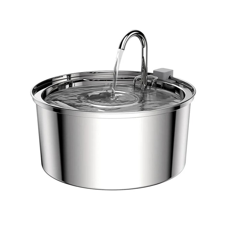 Stainless Steel Automatic Mute Pet Fountain 7