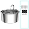 Stainless Steel Automatic Mute Pet Fountain 8