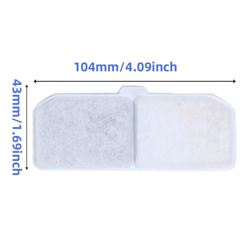 TripleAction Rectangular Fountain Replacement Filters 4