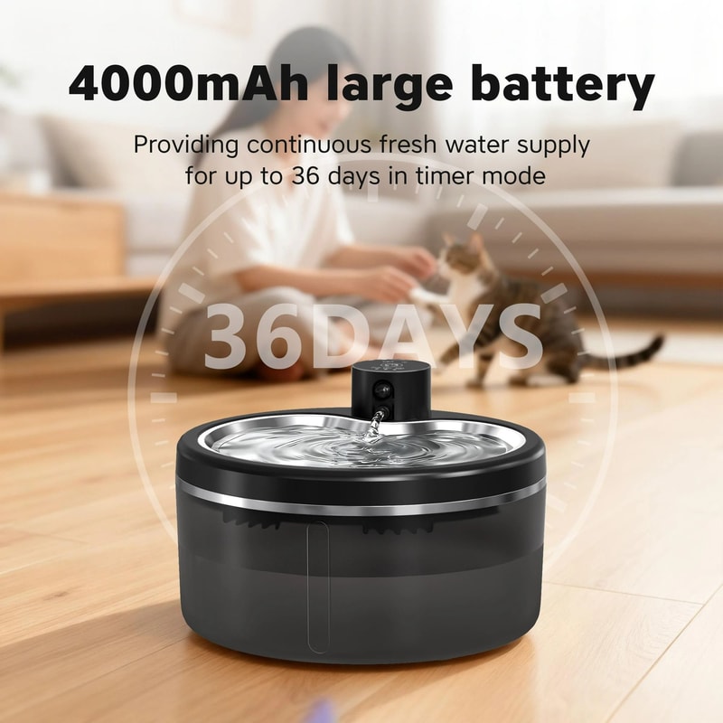 Wireless Intelligent MotionActivated Pet Water Fountain 1