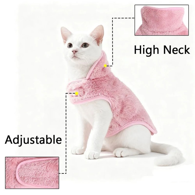 Reversible HighNeck Fleece Pet Jacket 3