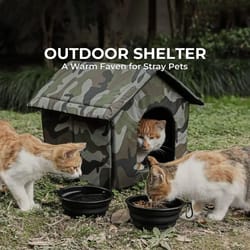 waterproof outdoor cat house pet shelter