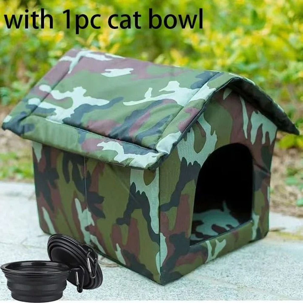 Waterproof Outdoor Cat House Pet Shelter 8