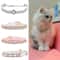 Elegant Rhinestone Pearl Pet Collar Necklace 0