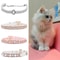 Elegant Rhinestone Pearl Pet Collar Necklace 1