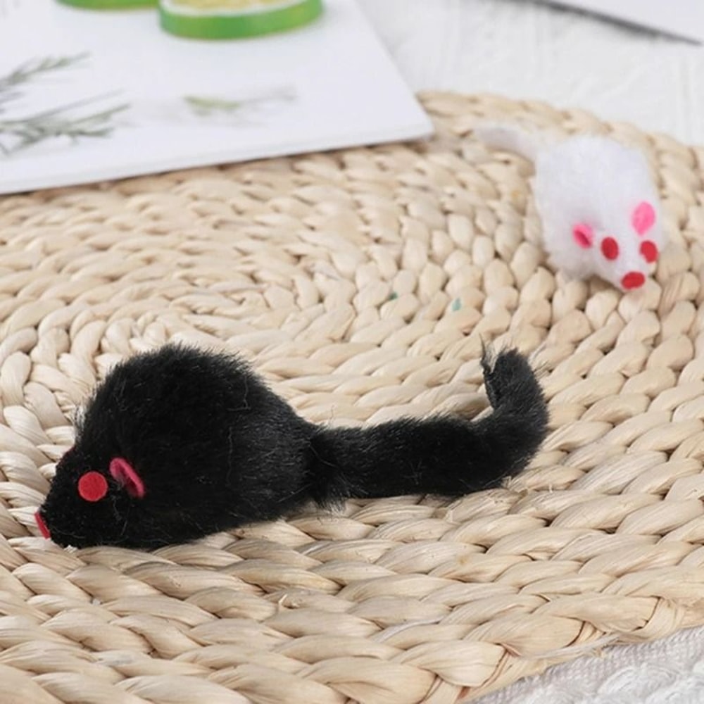 Interactive Plush Rattle Mouse Cat Toy 2