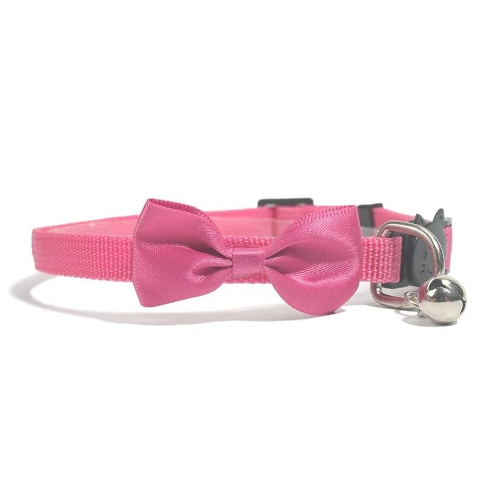 Adjustable Bow Bell Cat Collar Necklace 11