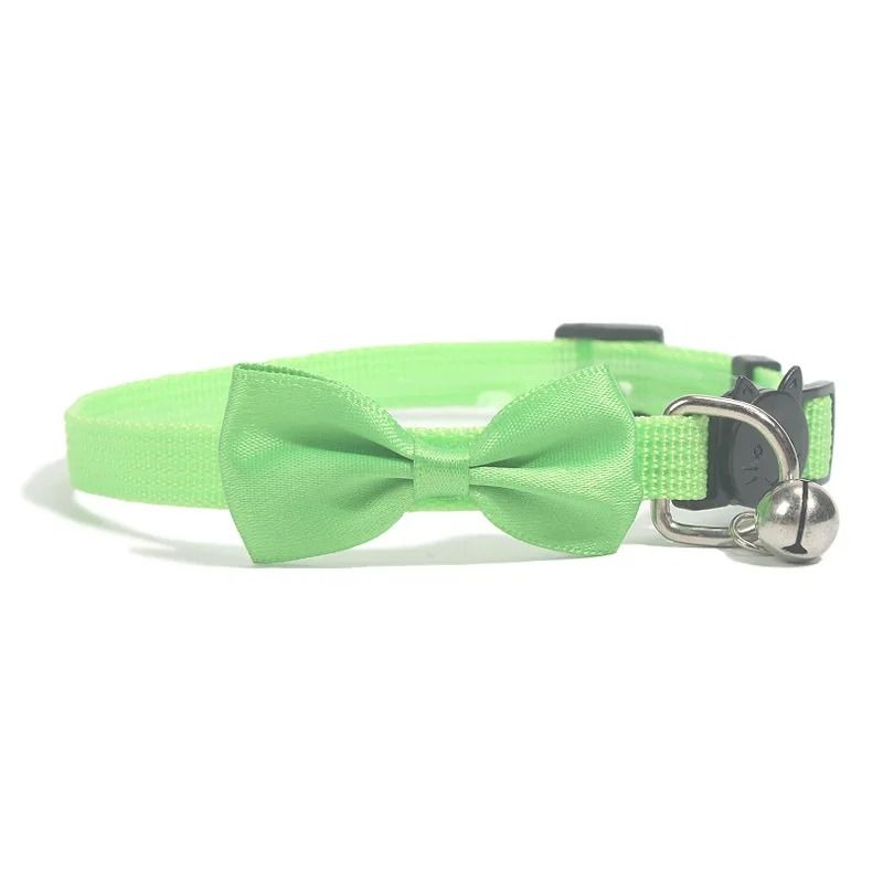 Adjustable Bow Bell Cat Collar Necklace 13
