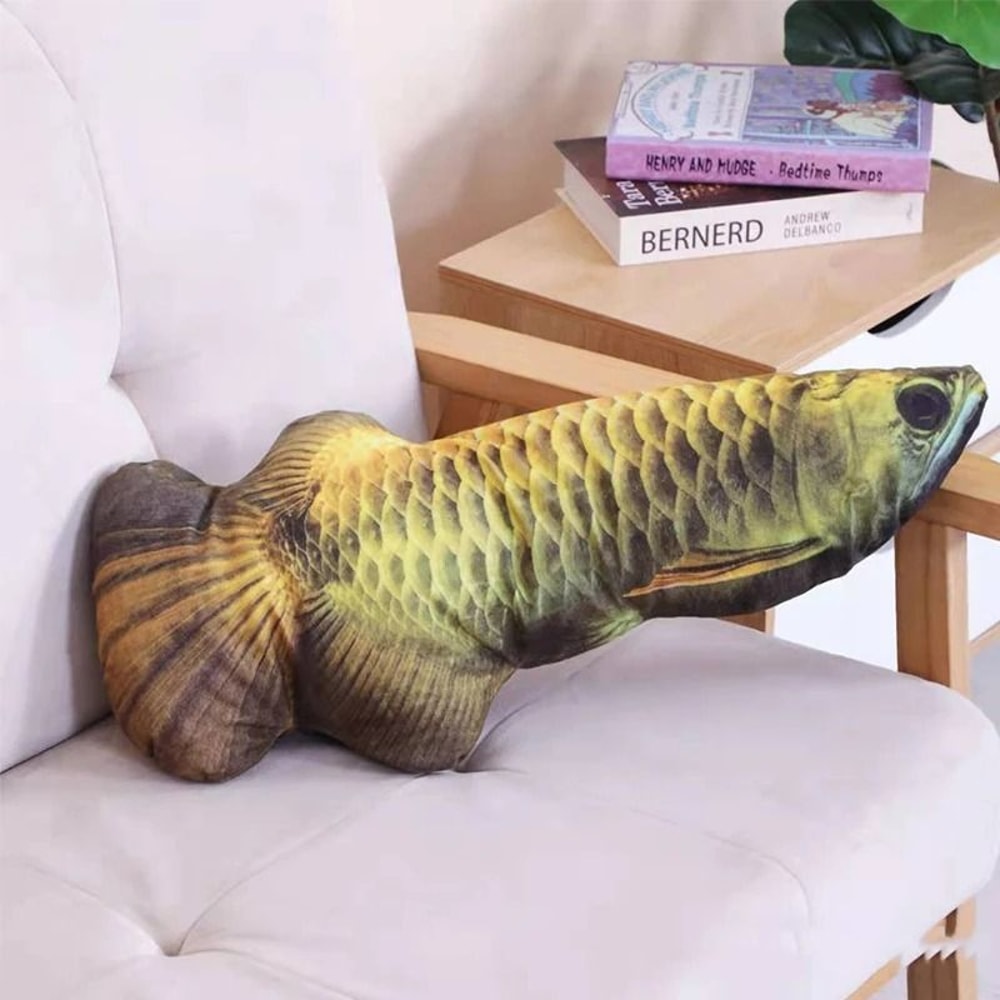 Plush Catnip Simulated Fish Throw Pillow Toy 9
