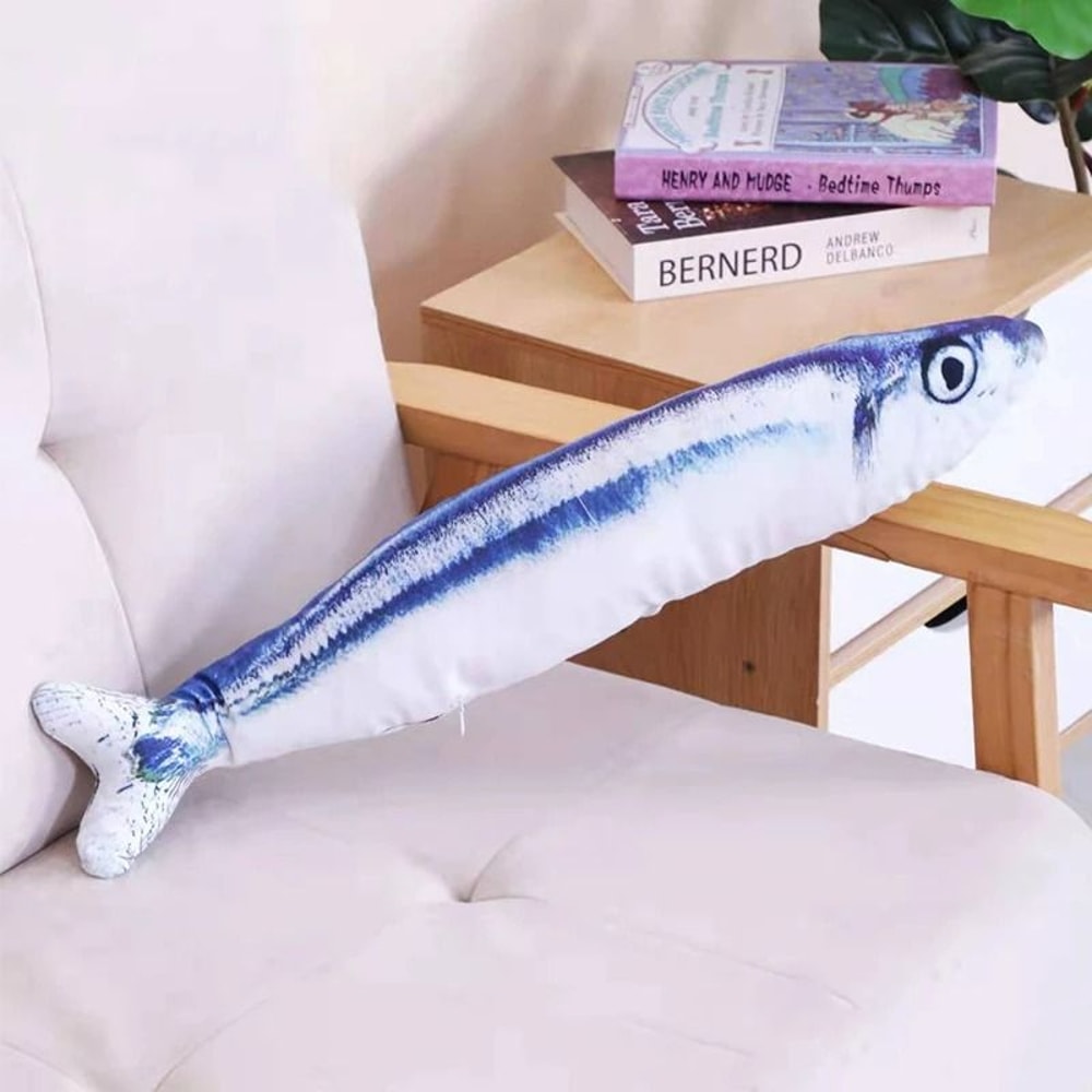 Plush Catnip Simulated Fish Throw Pillow Toy 13