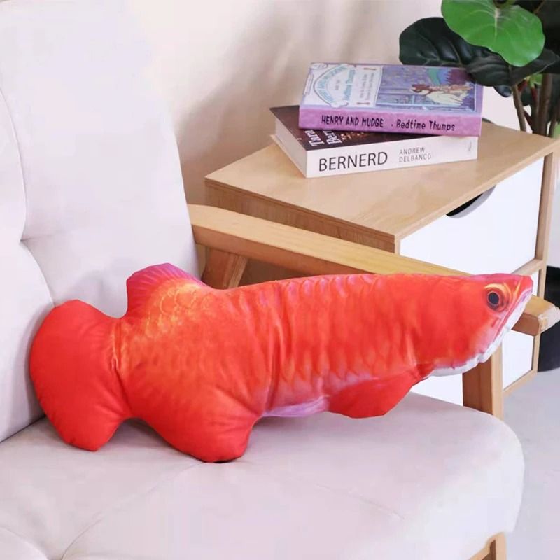 Plush Catnip Simulated Fish Throw Pillow Toy 5