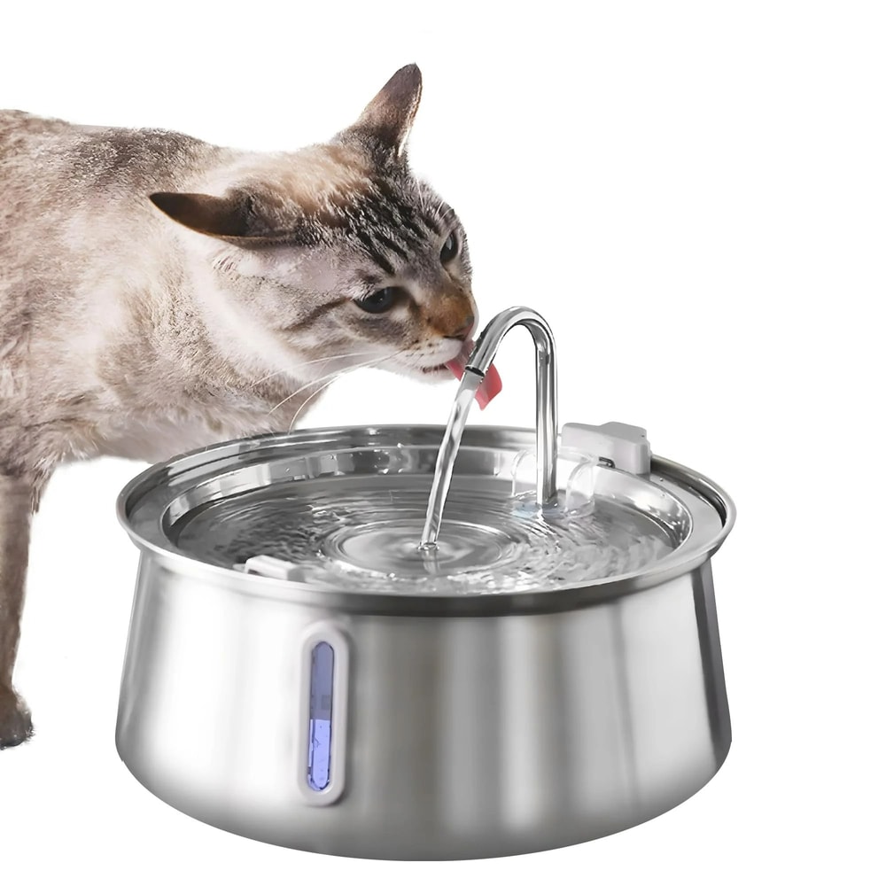 Stainless Steel Large Capacity Pet Water Fountain 0