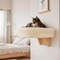 WallMounted Wooden Cat Space Capsule Bed 0