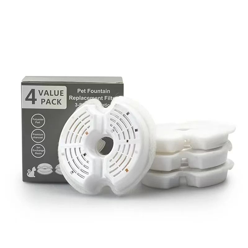 Active Carbon Replacement Filters For Stainless Steel Cat Water Fountain 6