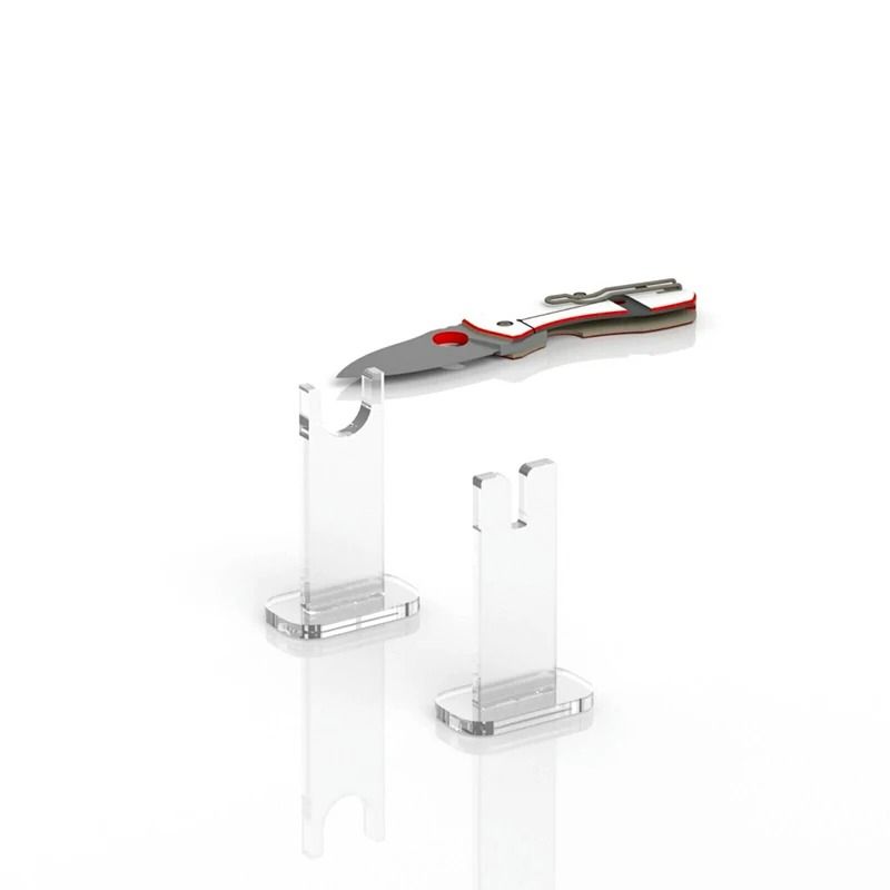 Premium Acrylic Pocket Knife Display Stand 6