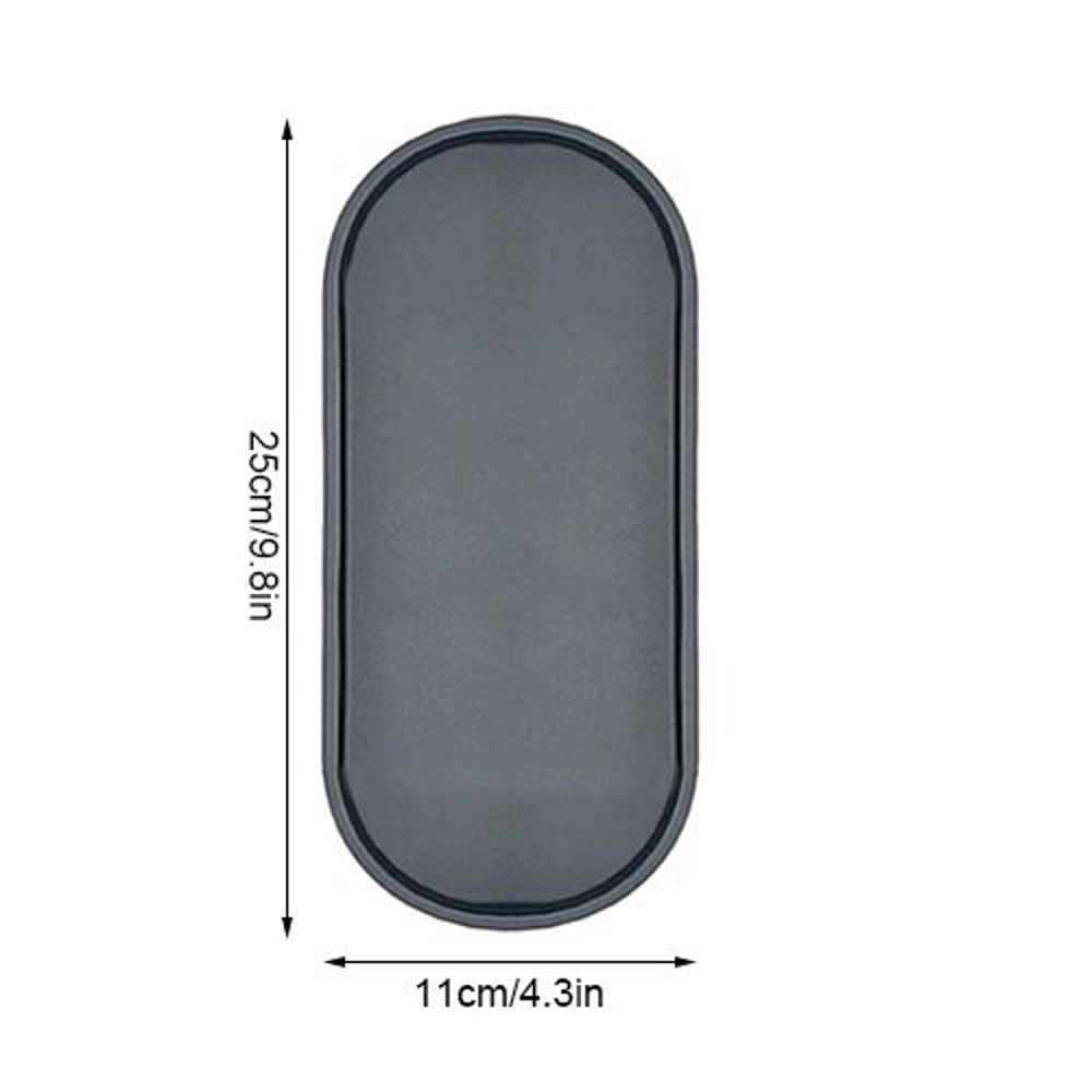 Large Oval Silicone Vanity And Countertop Storage Tray 8