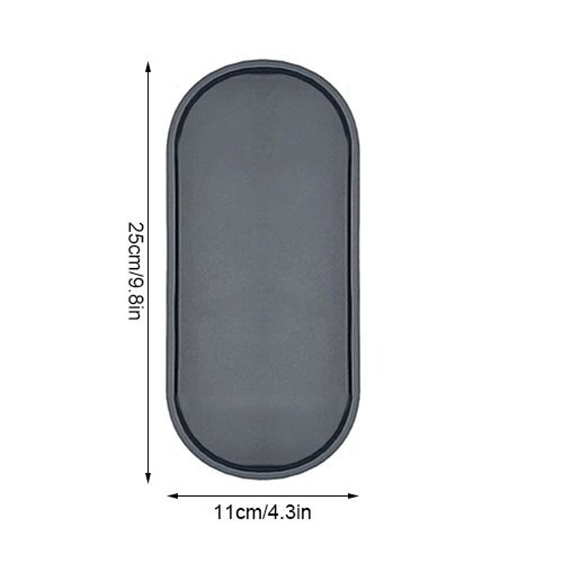 Large Oval Silicone Vanity And Countertop Storage Tray 8