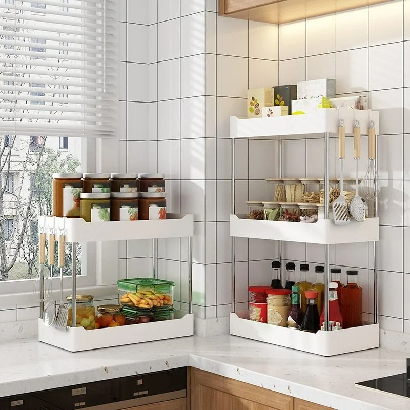 MultiFunctional Countertop Spice And Utensil Storage Rack 1