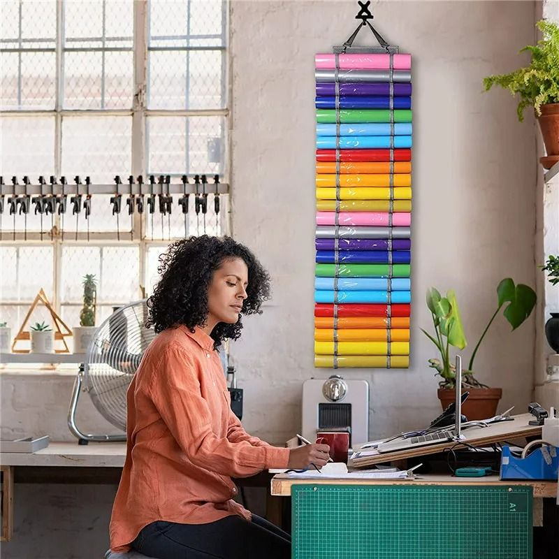 Hanging Vinyl Roll Organizer And Craft Storage Bag 5