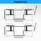 WallMounted Iron Glove Box Holder Set 3