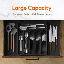 expandable adjustable cutlery drawer organizer
