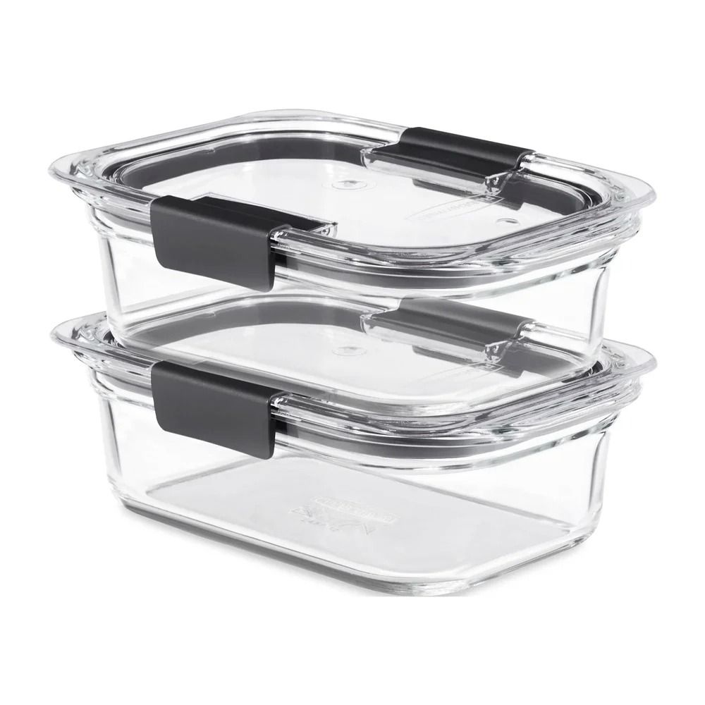 Airtight LeakProof Modular Food Storage Containers Set Of 2 0