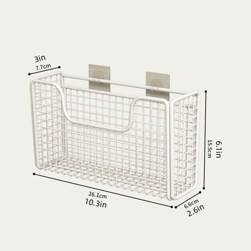 WallMounted PunchFree Cabinet Door Storage Rack 5