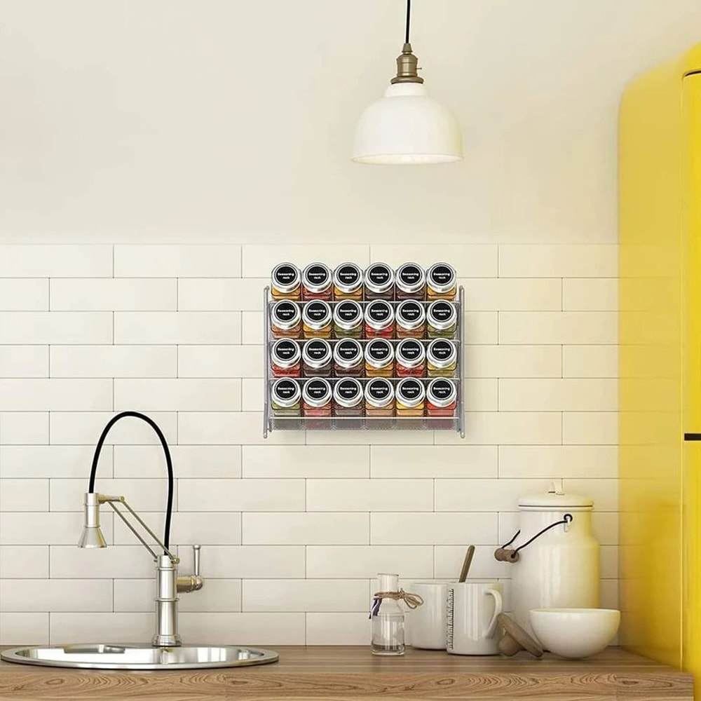 WallMounted And Countertop 4Tier HeavyDuty Spice Rack Organizer 2