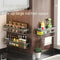 WallMounted Gun Gray Multifunctional Seasoning Rack 3