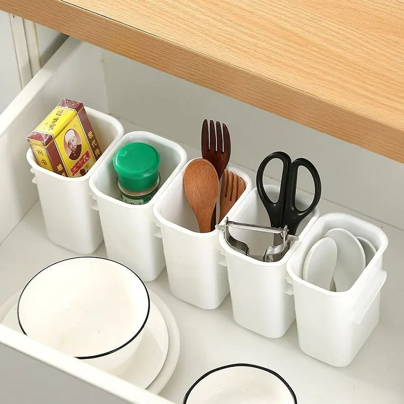 White Refrigerator Food Classification Storage Box Set 2