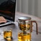 Magnetic Glass Teapot With Infuser OneClick Water Separation Tea Maker For Effortless Brewing 7