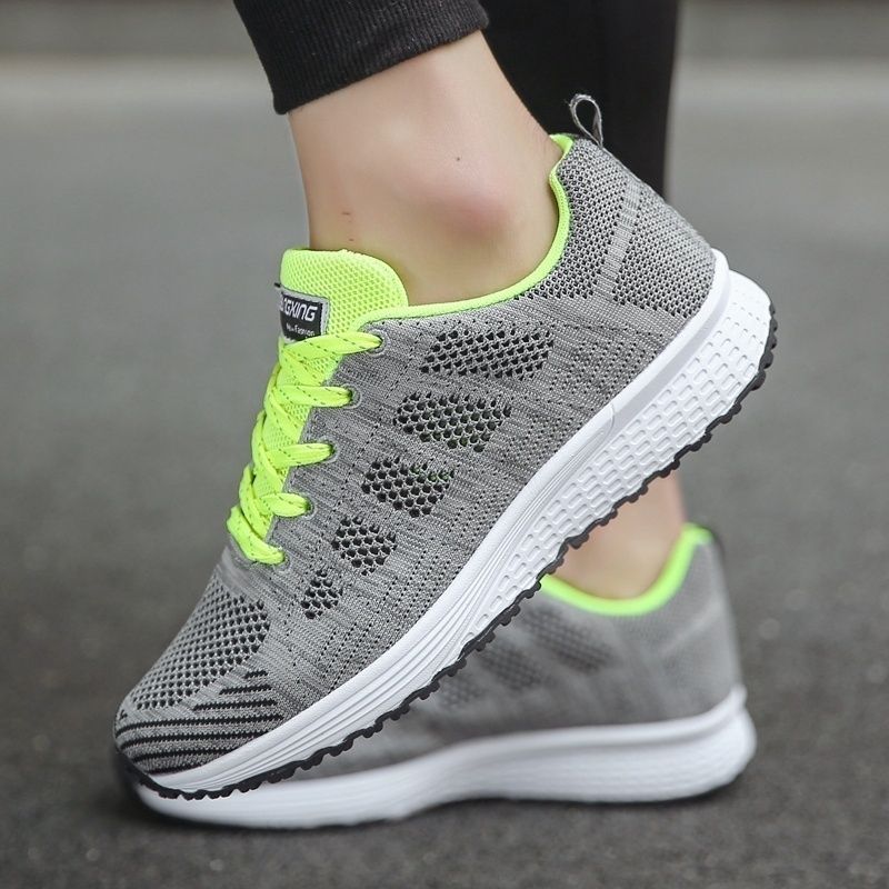 Womens Breathable Mesh Walking Sneakers  Lightweight Casual Flats For Gym Travel  Everyday Wear 0