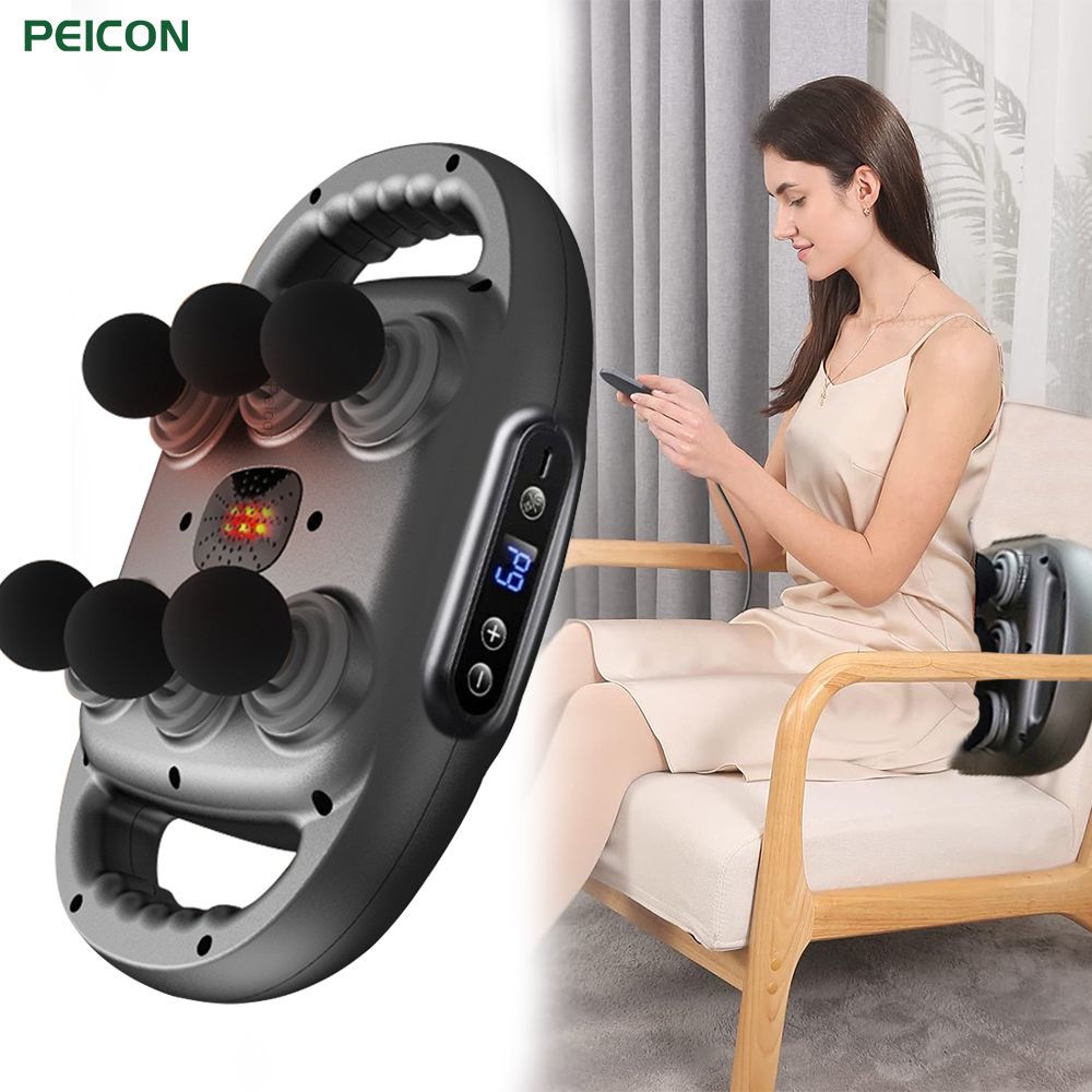 PulsePro 6Head Deep Tissue Massage Gun  HighFrequency Muscle Recovery Tool 6