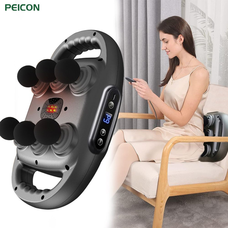 PulsePro 6Head Deep Tissue Massage Gun  HighFrequency Muscle Recovery Tool 6