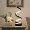 LunaGlow Spiral LED Table Lamp Modern Dimmable Night Light For Bedroom Living Room 0