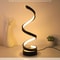 LunaGlow Spiral LED Table Lamp Modern Dimmable Night Light For Bedroom Living Room 4