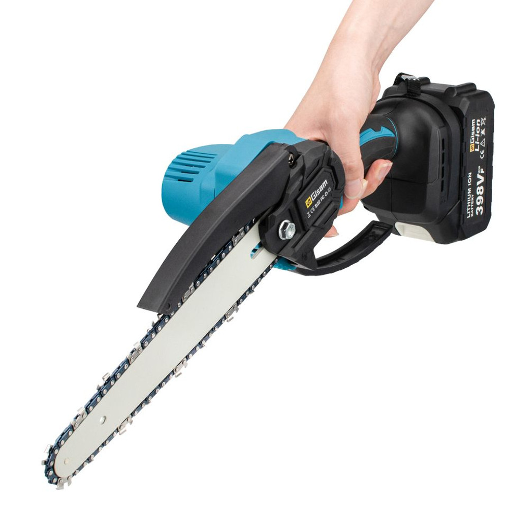 Gisam 8Inch Brushless Cordless Chainsaw  Lightweight Handheld Electric Saw Compatible With Makita 1