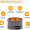 Electric Heating Back Massager Belt With Vibration Hot Compress Support 2
