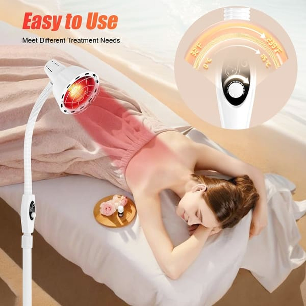275W Adjustable Near Infrared Heat Lamp For Pain Relief Recovery  Home Therapy 3