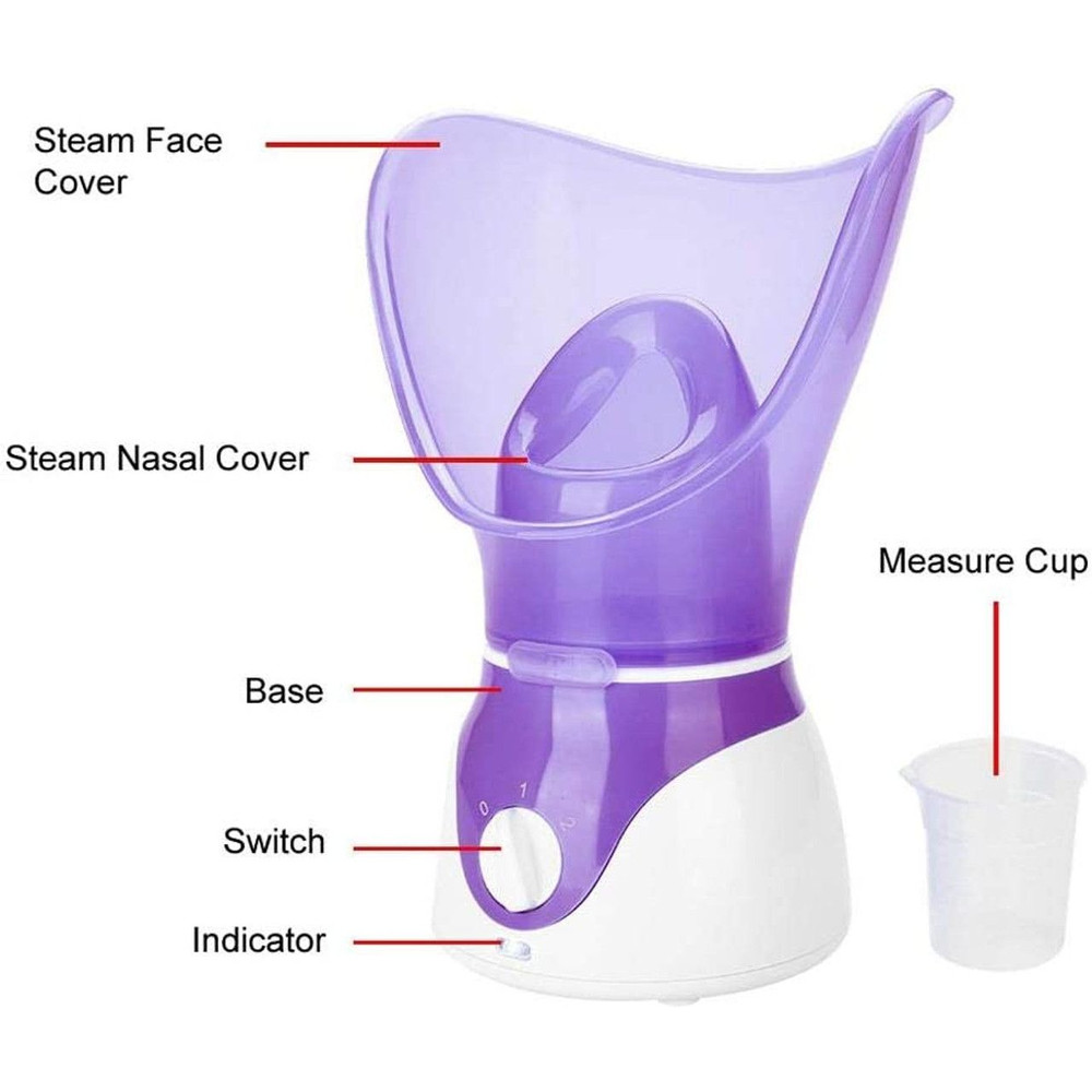 GlowMist Ionic Facial Steamer  Hot Mist Pore Cleaner  Skin Hydration Tool For Home Spa Care 3