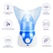 GlowMist Ionic Facial Steamer Hot Mist Pore Cleaner Skin Hydration Tool For Home Spa Care 4