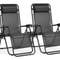 ZenLounge Zero Gravity Recliner Set 2Pack Outdoor Lounge Chairs With Cup Holders Adjustable Headr 2