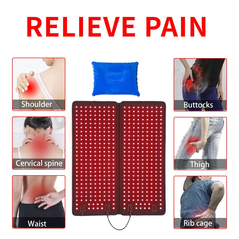 ThermaFlex Infrared Heating Massage Belt Red Light Therapy Pad For Lumbar Muscle Pain Relief 2