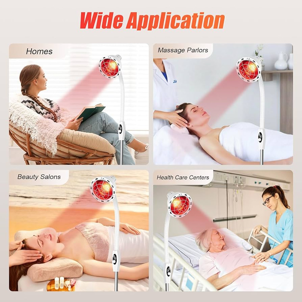 Therma360 Infrared Heat Therapy Lamp 275W Adjustable Physiotherapy Lamp For Pain Relief Muscle Re 2