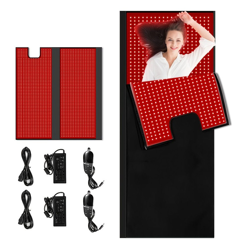 VitaLux Full Body Red Light Therapy Mat 660nm 850nm Infrared LED Blanket For Home Wellness And Re 0